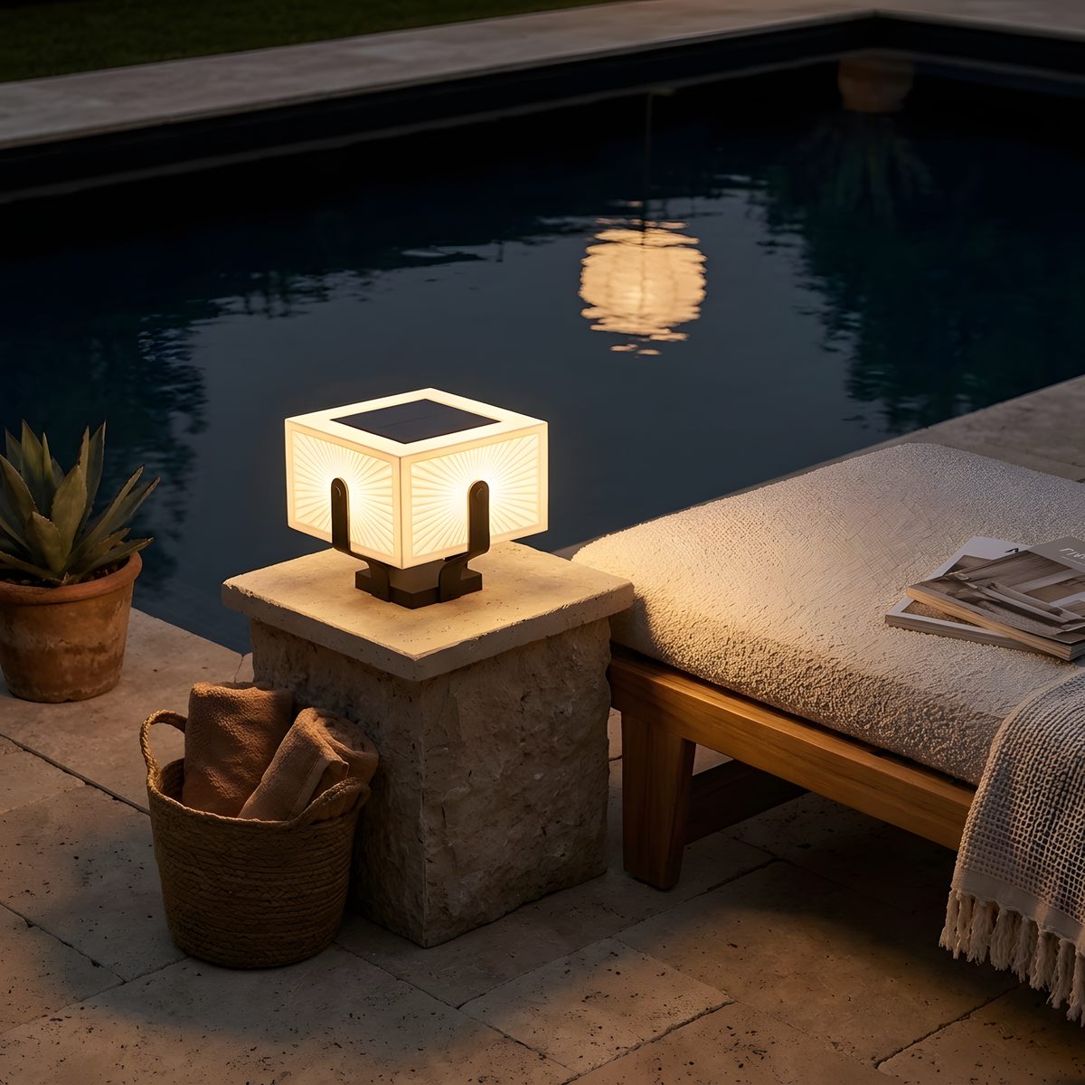 Mirosca lampe à poser extérieure vue d'ensemble
