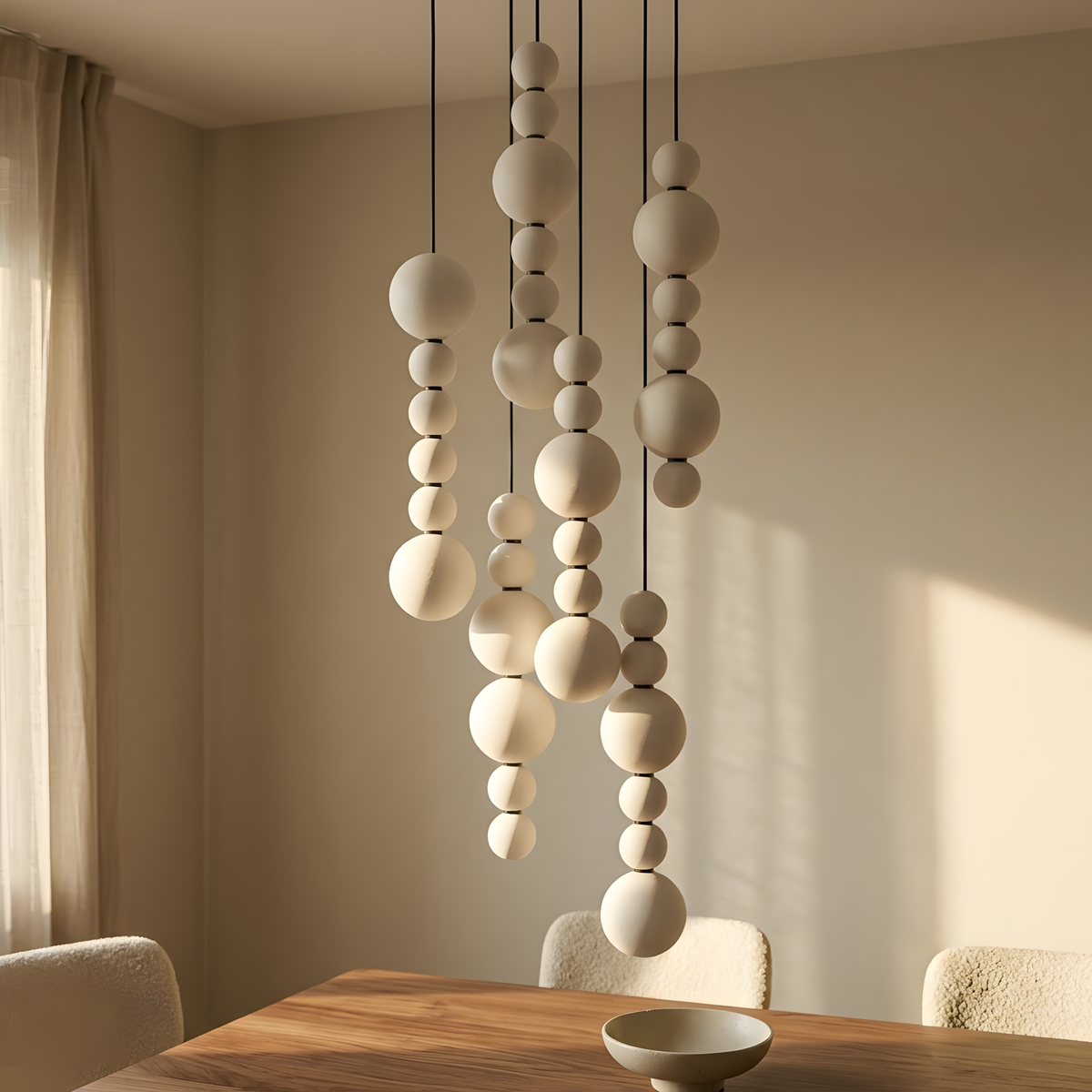 Monastia suspension colonnes fer, cuisine