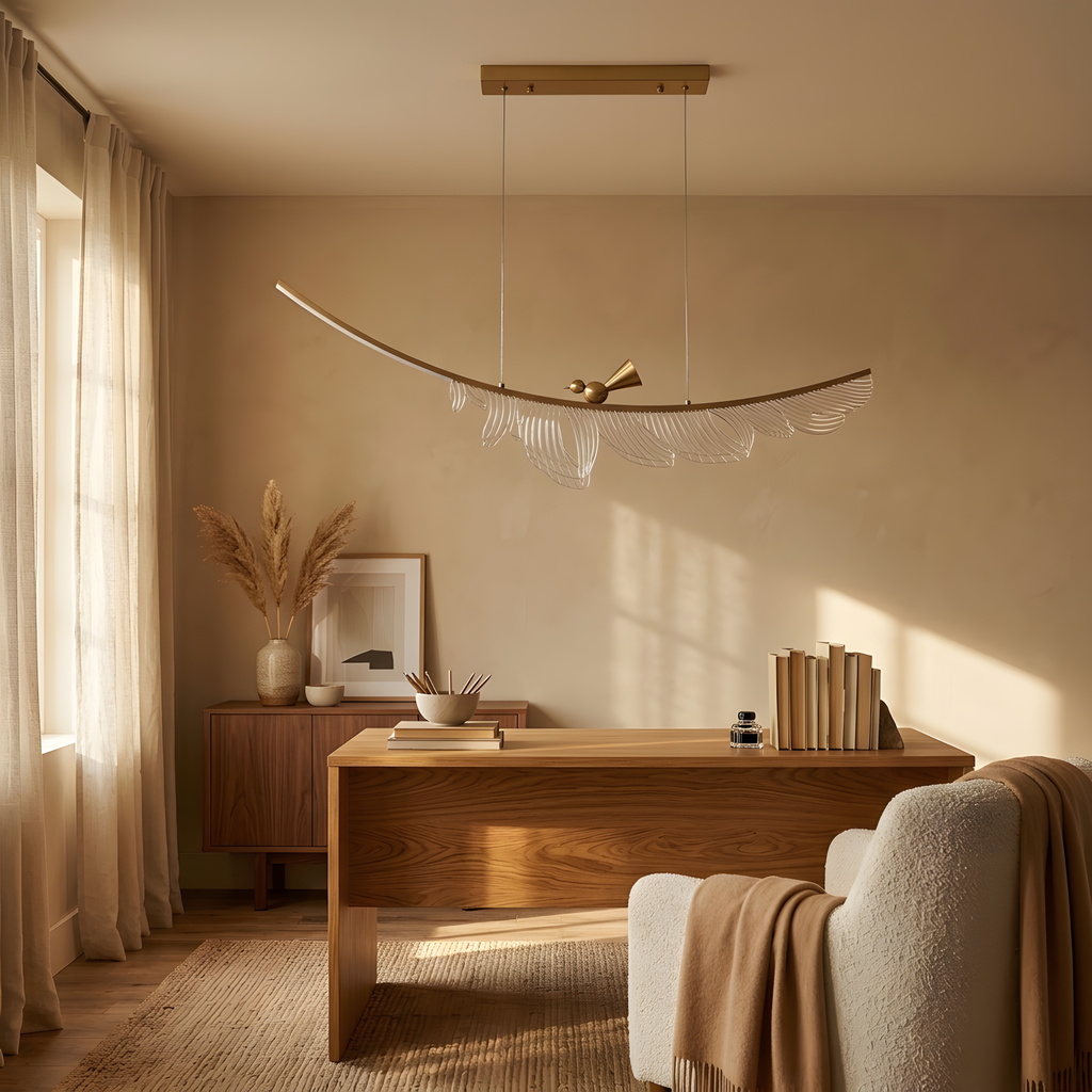 Morvela suspension linéaire, lumière du soir