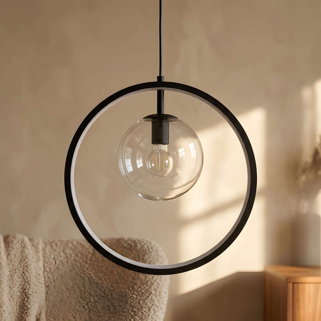Nimberis suspension globes noirs, salon