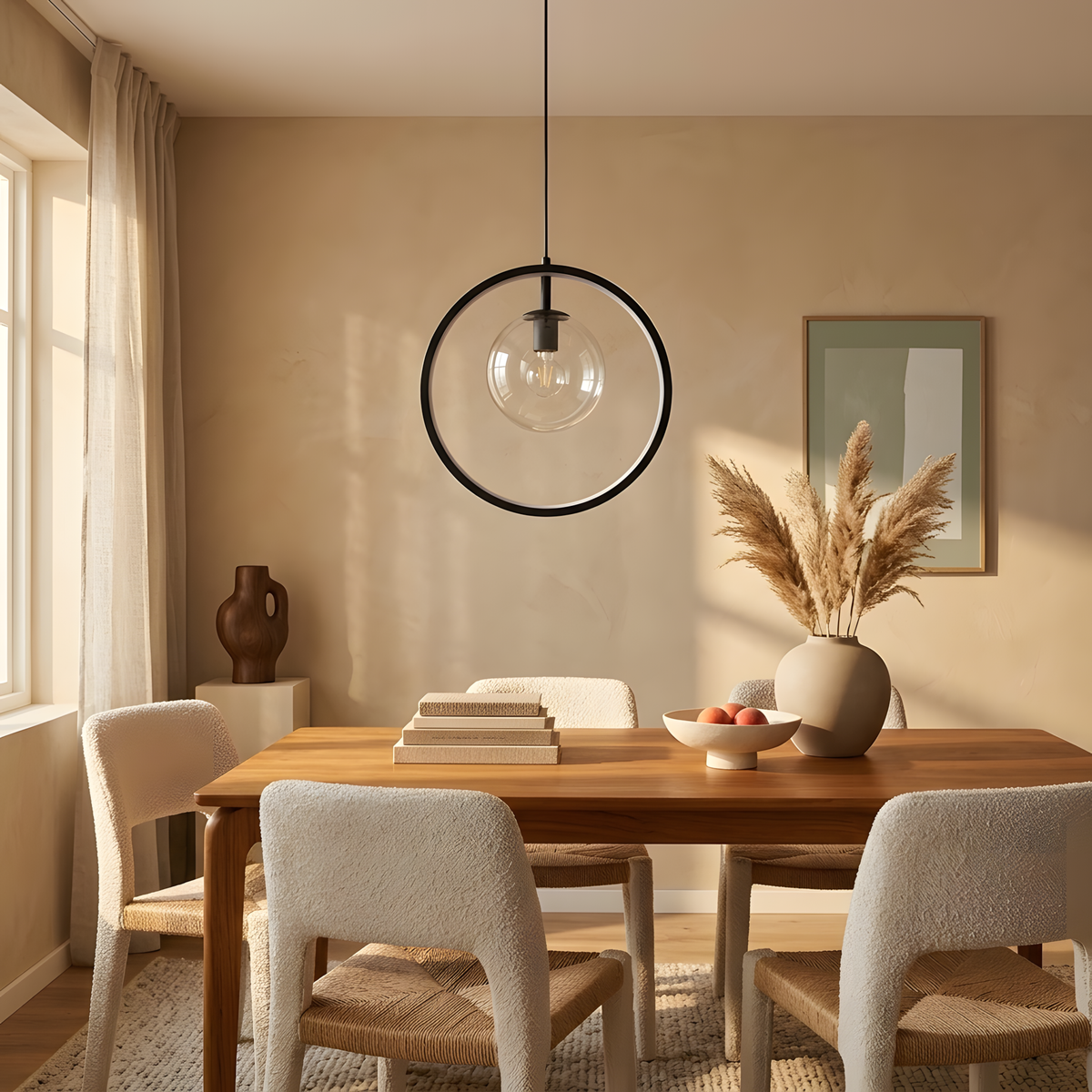Nimberis suspension globes noirs, salle à manger