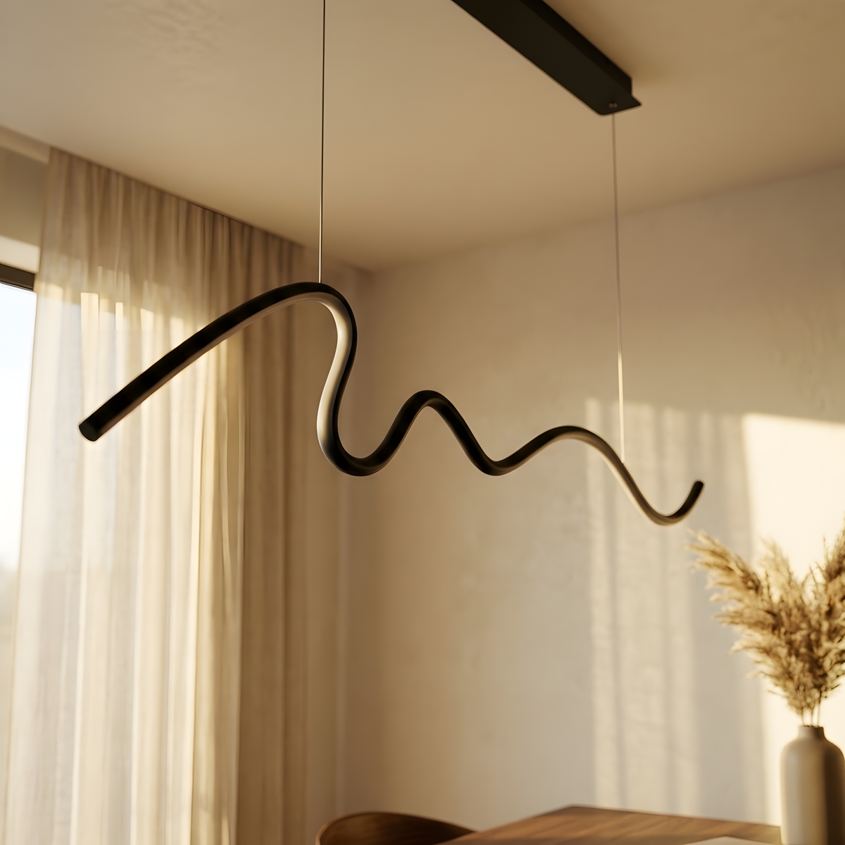 Nolwena suspension linéaire, cuisine design