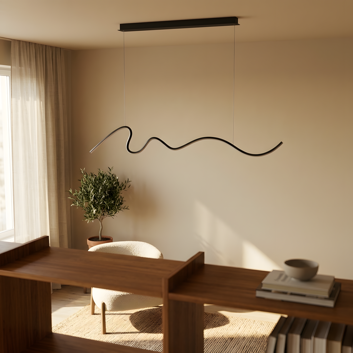 Nolwena suspension linéaire, bureau épuré