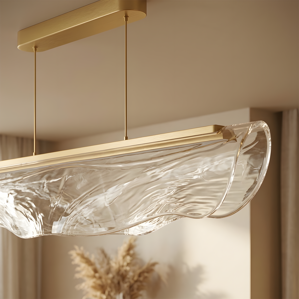 Norkelia suspension ondulée LED, chambre
