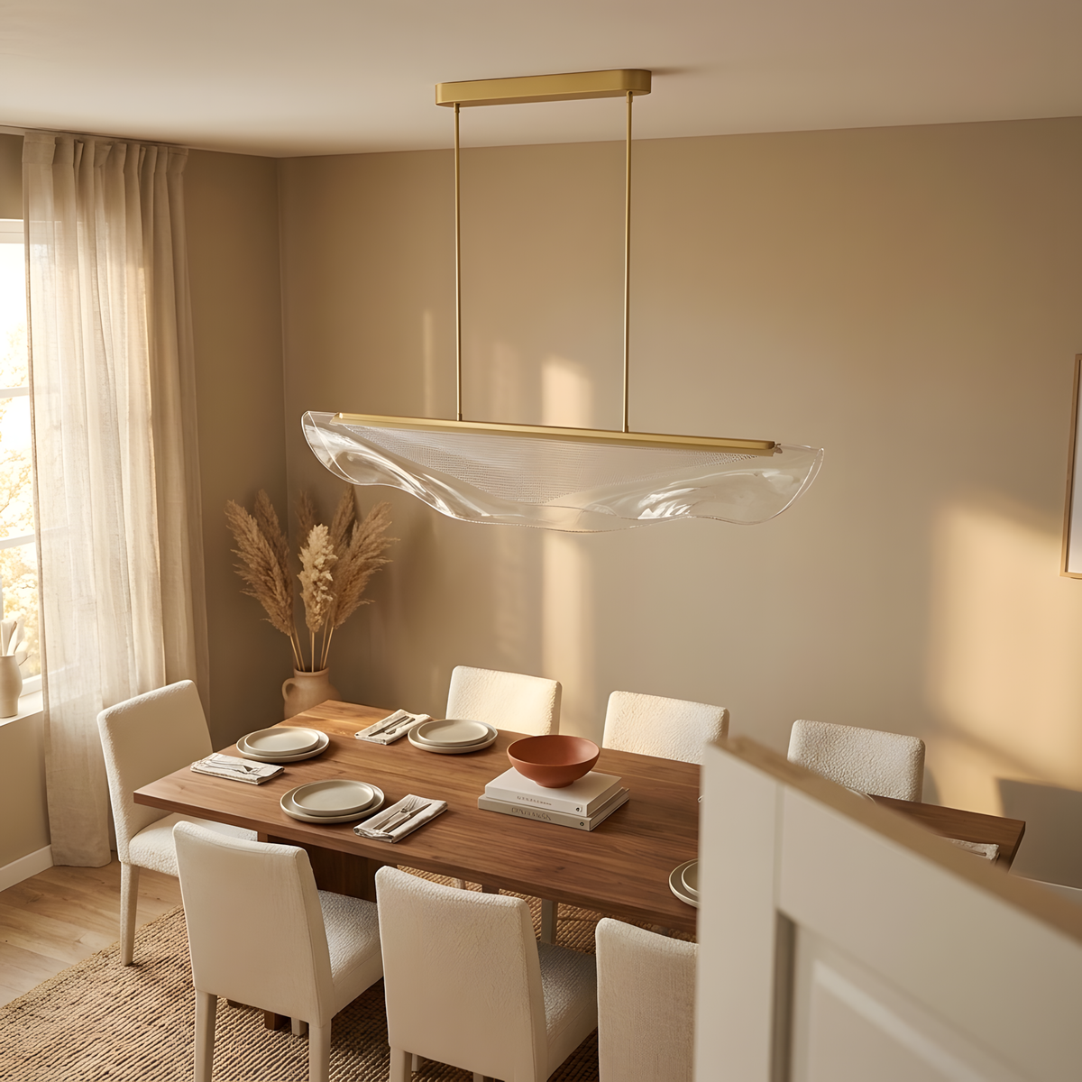 Norkelia suspension ondulée LED, cuisine