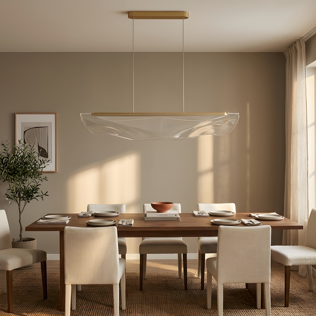 Norkelia suspension ondulée LED, salle à manger