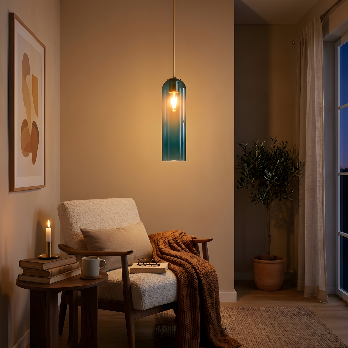 Novellia suspension scandinave verre, salle à manger