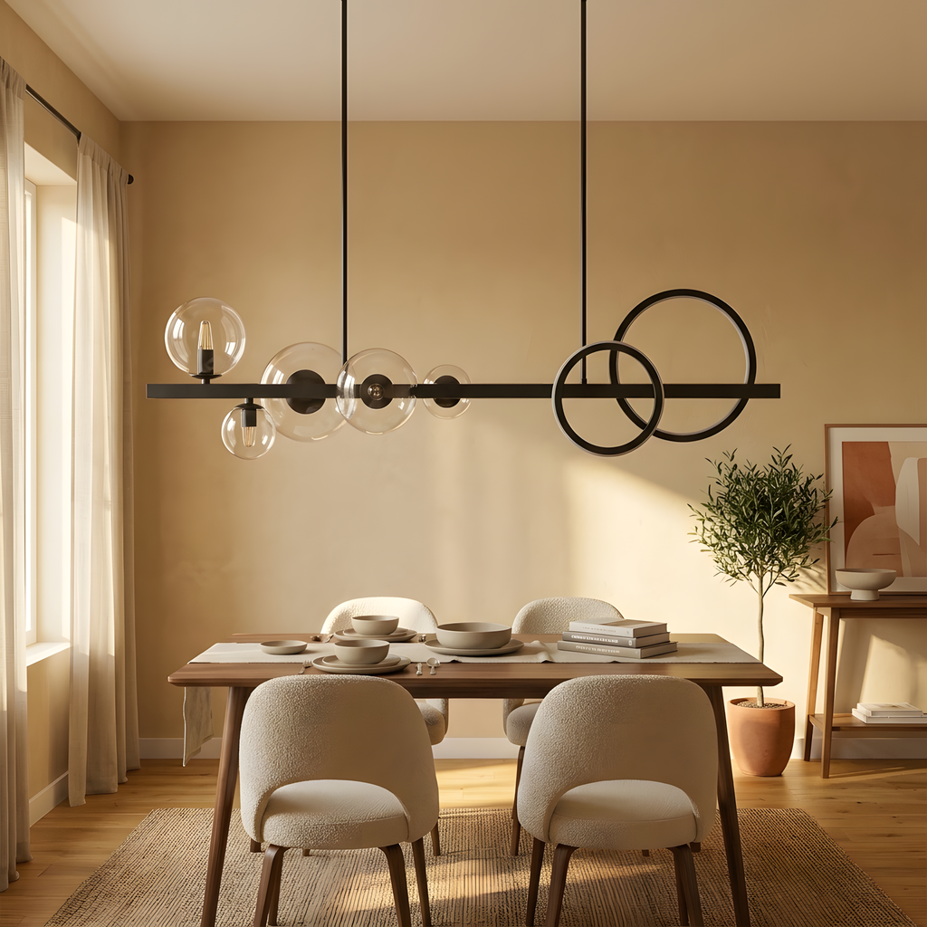 Onelia suspension contemporaine, lumière du jour
