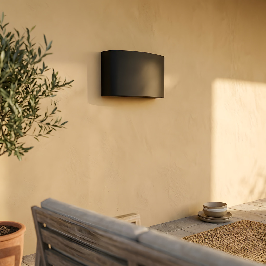 Orella applique extérieure terrasse au crépuscule