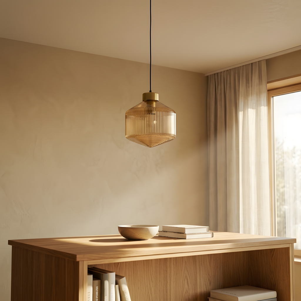 Orenia suspension verre teinté, chambre