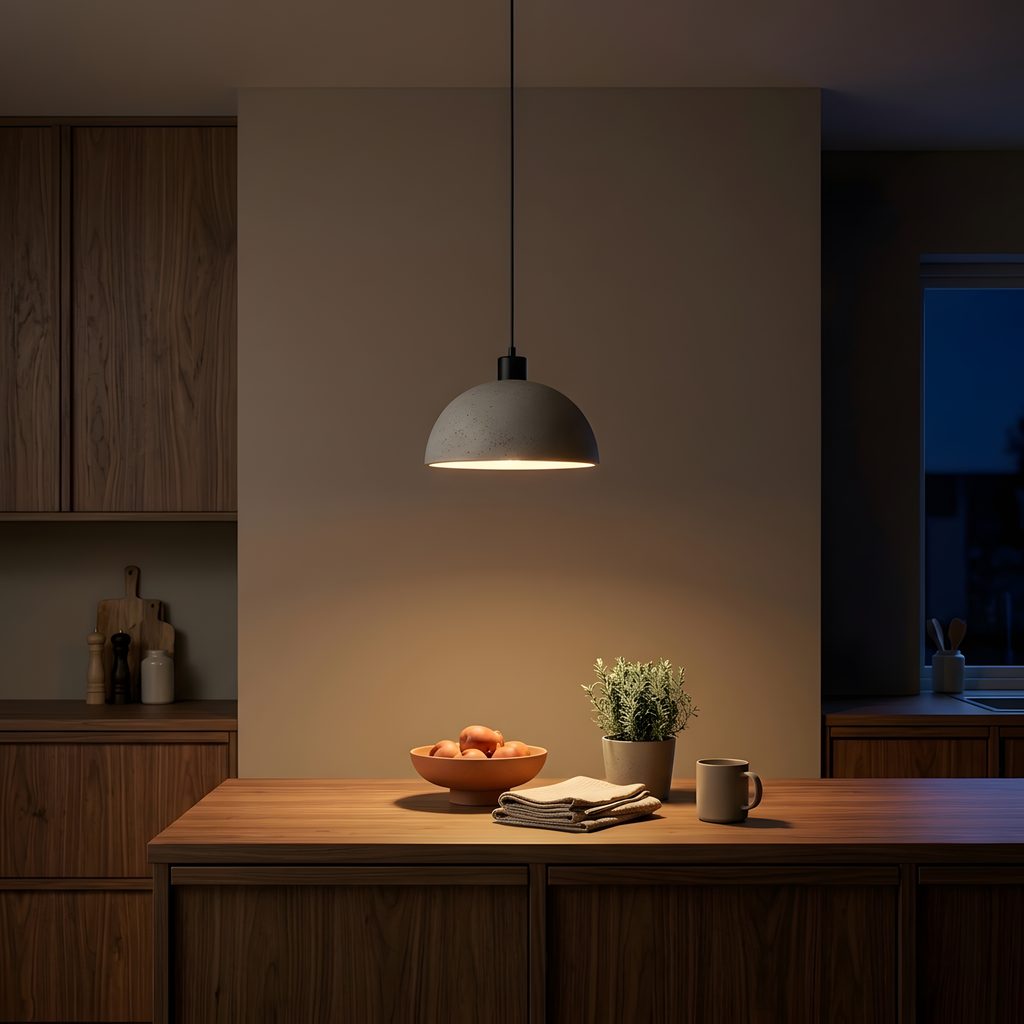 Orvella suspension béton gris, îlot de cuisine