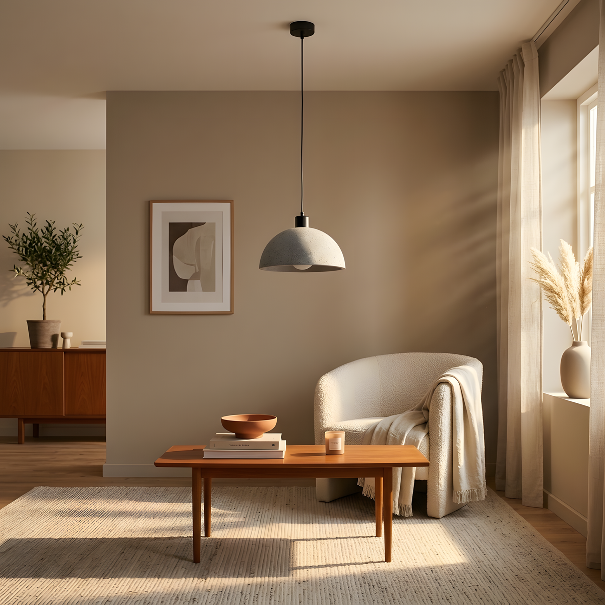 Orvella suspension béton gris, cuisine