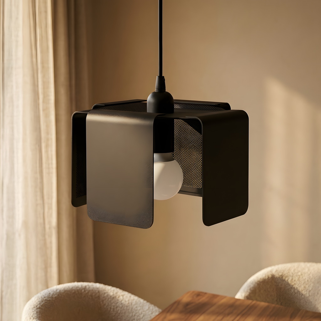 Osteline suspension fil d'acier noir, chambre