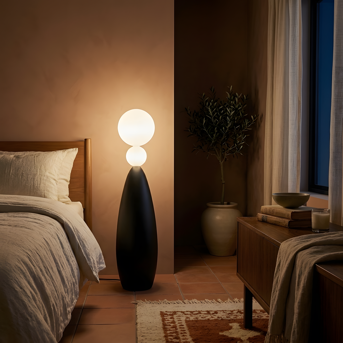 Pelaela lampadaire ambiance du soir
