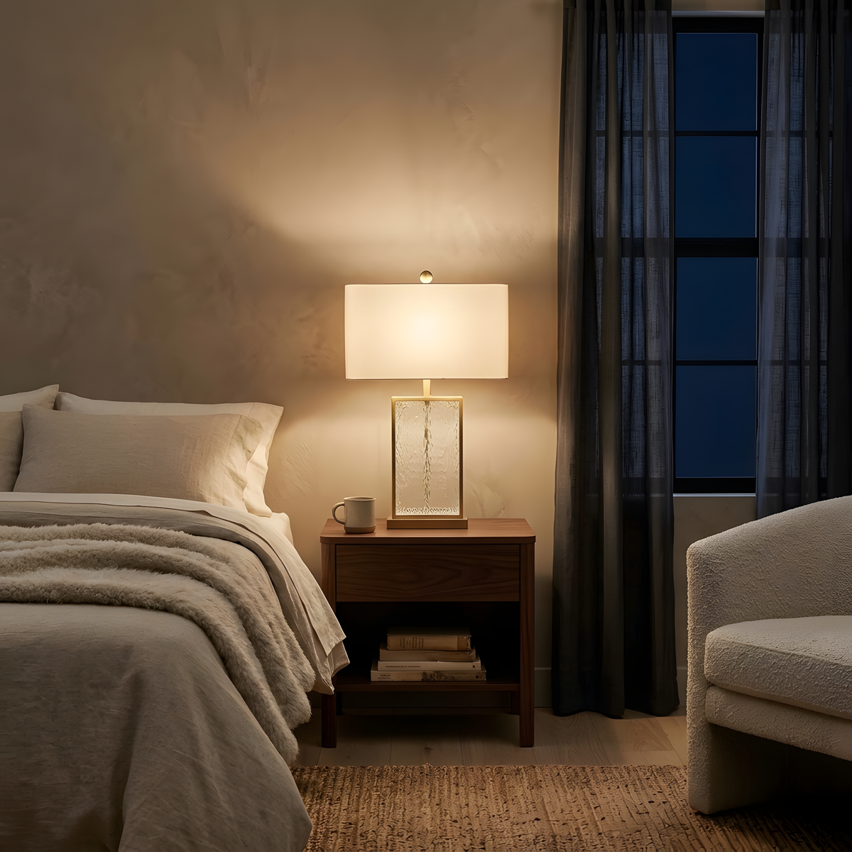 Pelario lampe à poser ambiance du soir