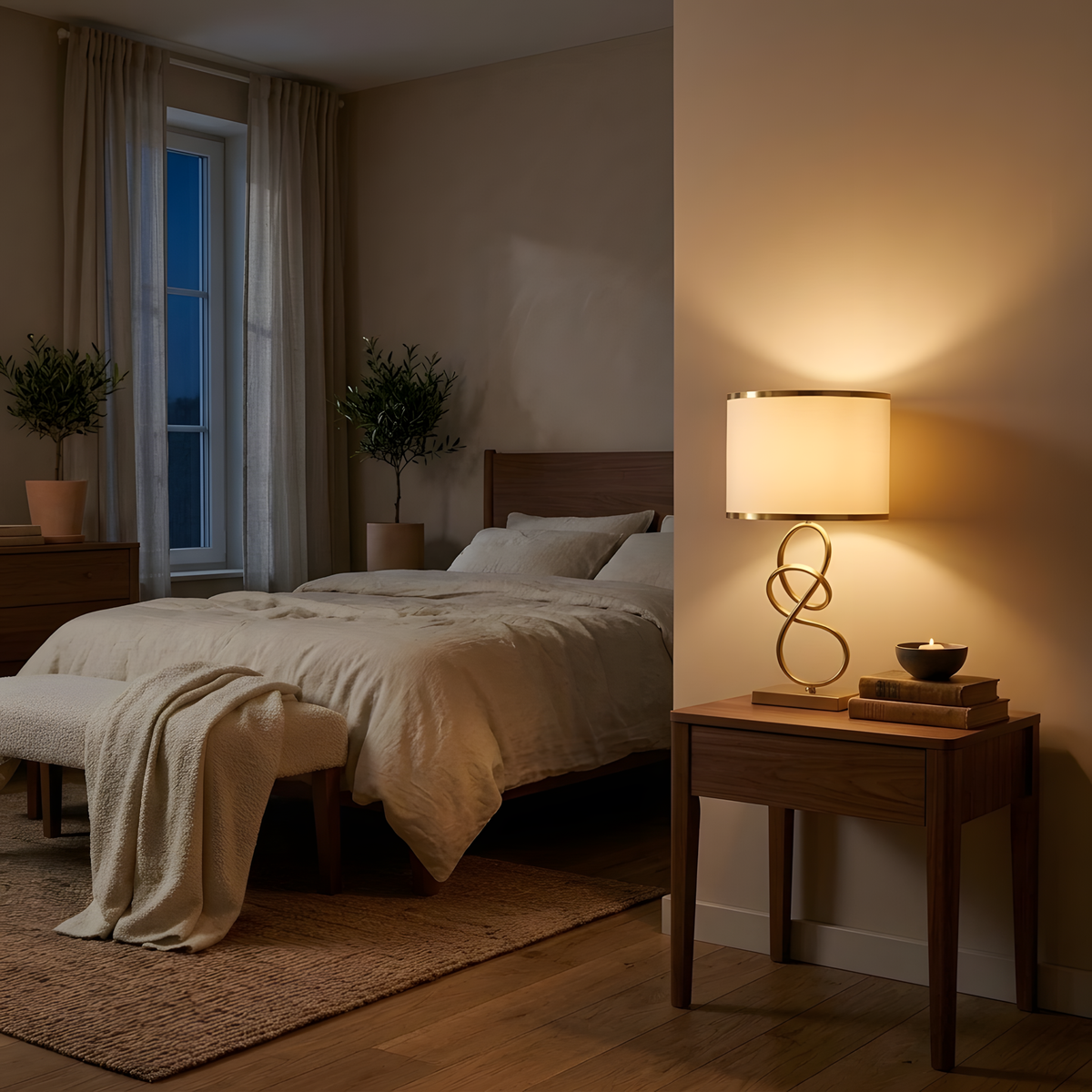 Pelasa lampe à poser ambiance du soir