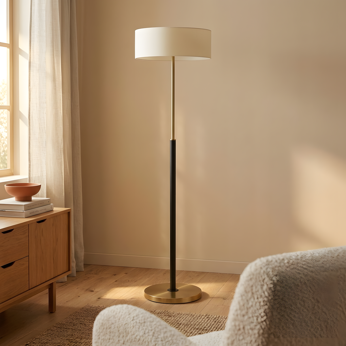 Pelinia lampadaire détail de lumière