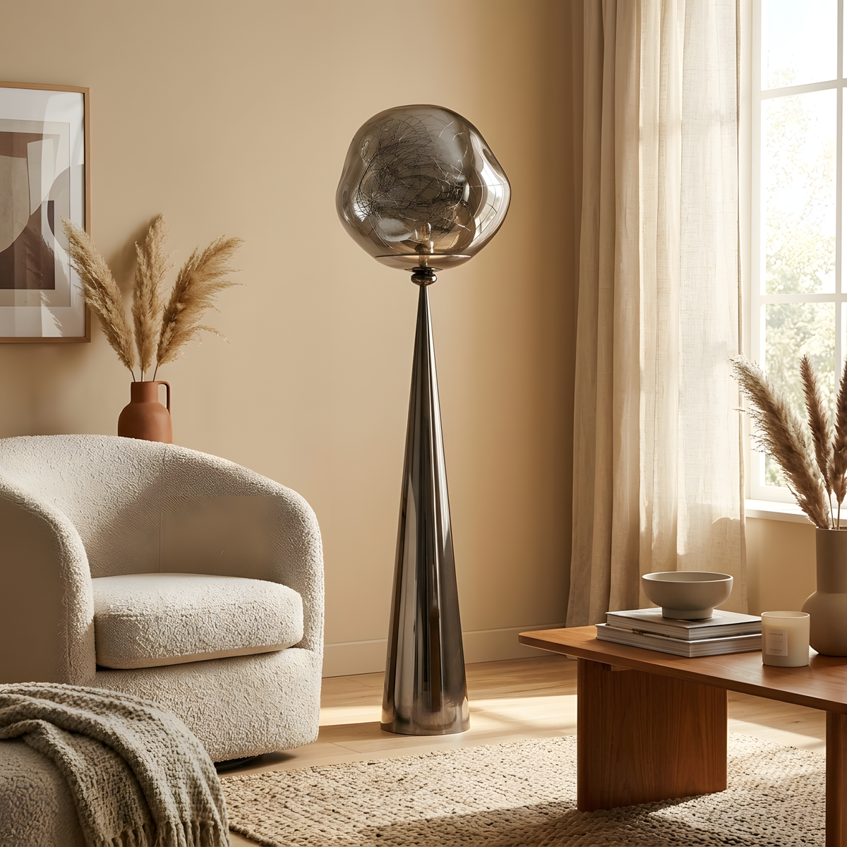 Pelusa lampadaire jour, lumière éteinte