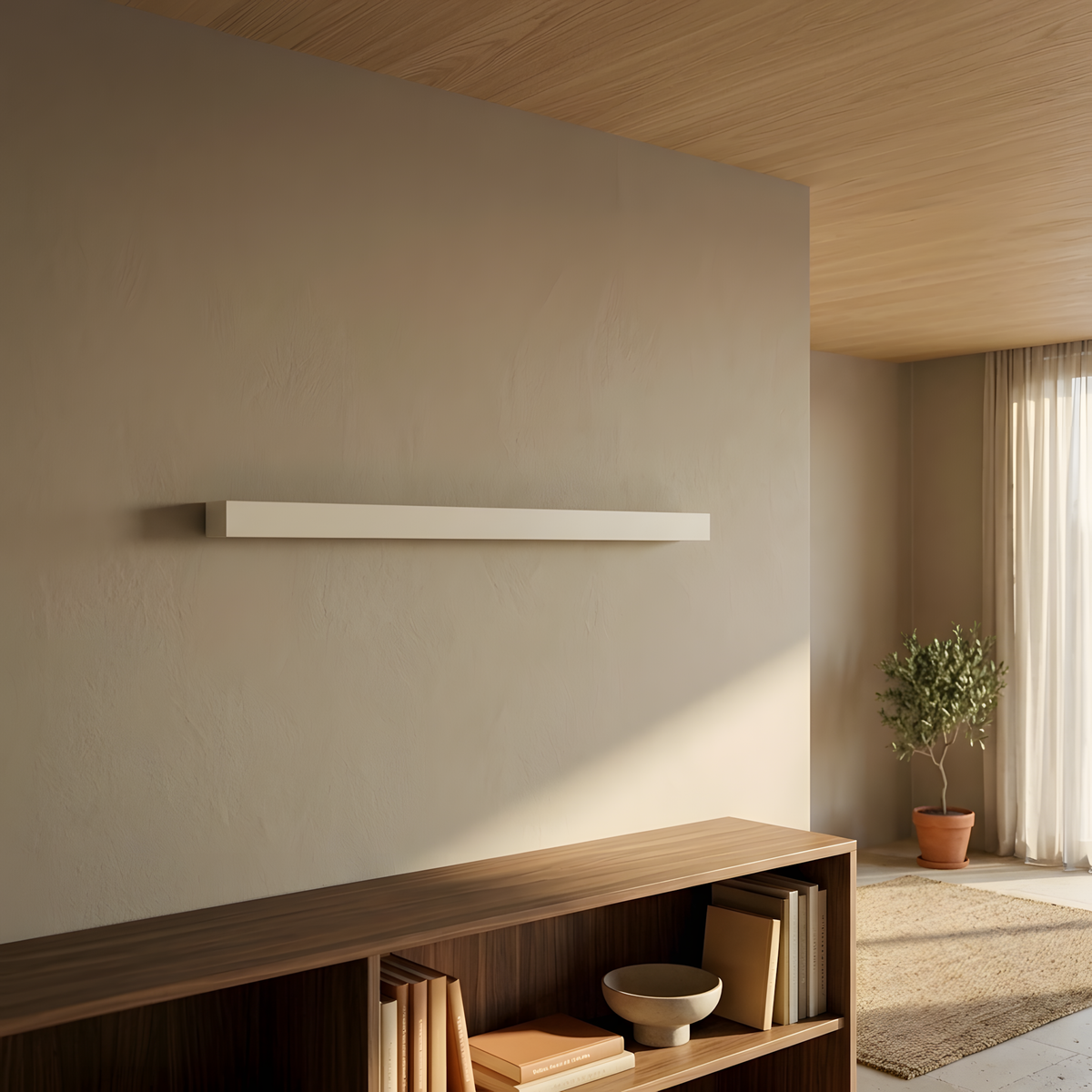 Quelasca applique linéaire salon au crépuscule