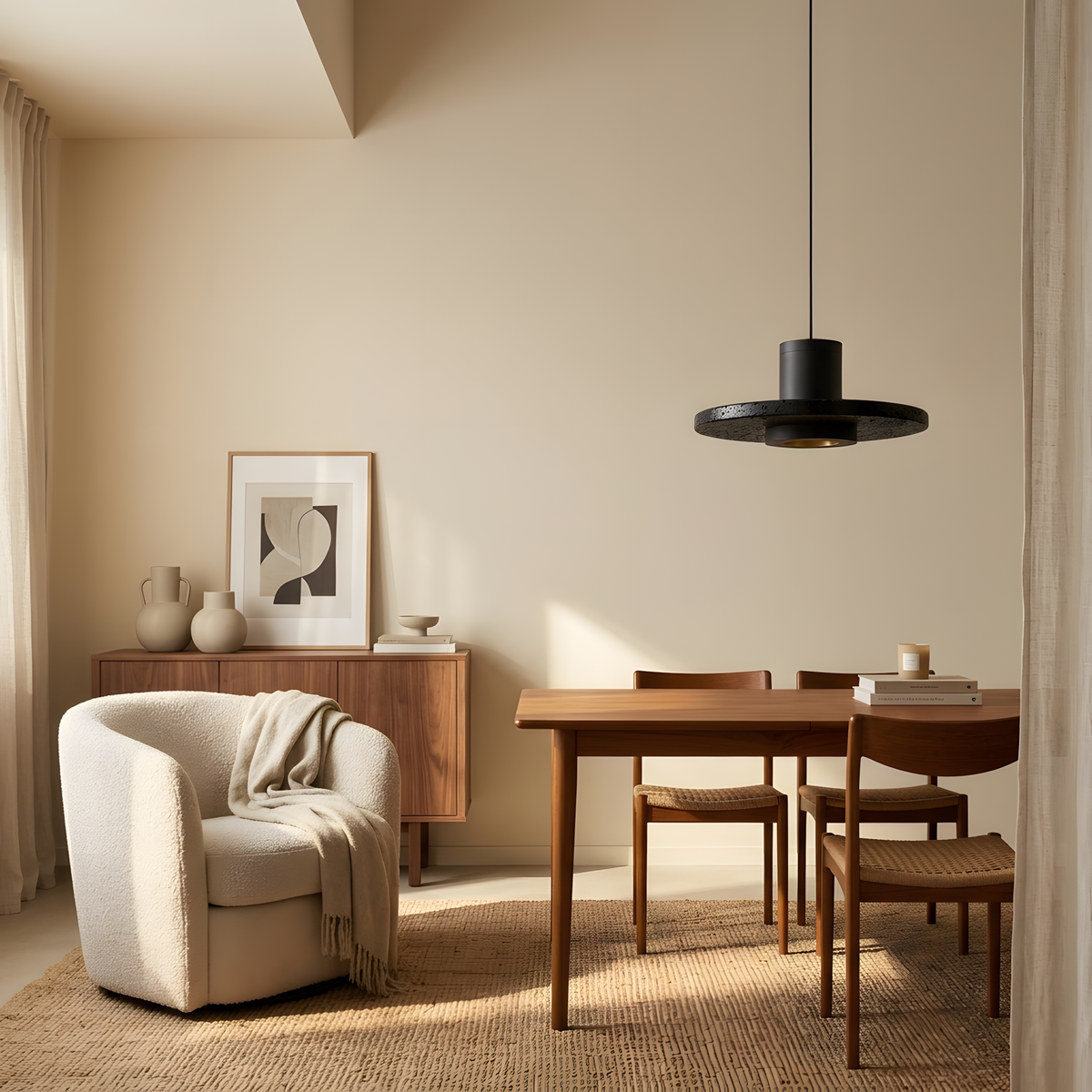 Quelia suspension noire, chambre