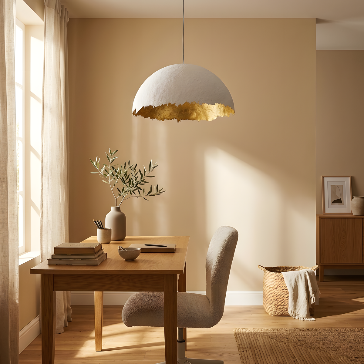 Ravena suspension Art déco, lumière du soir