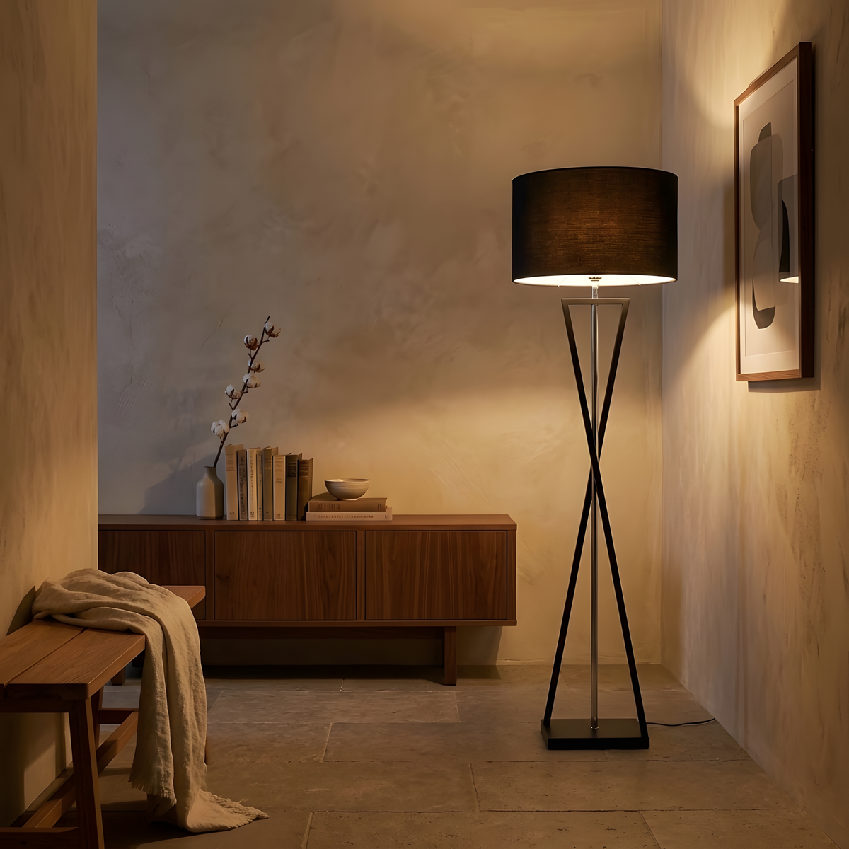 Renussa lampadaire ambiance du soir