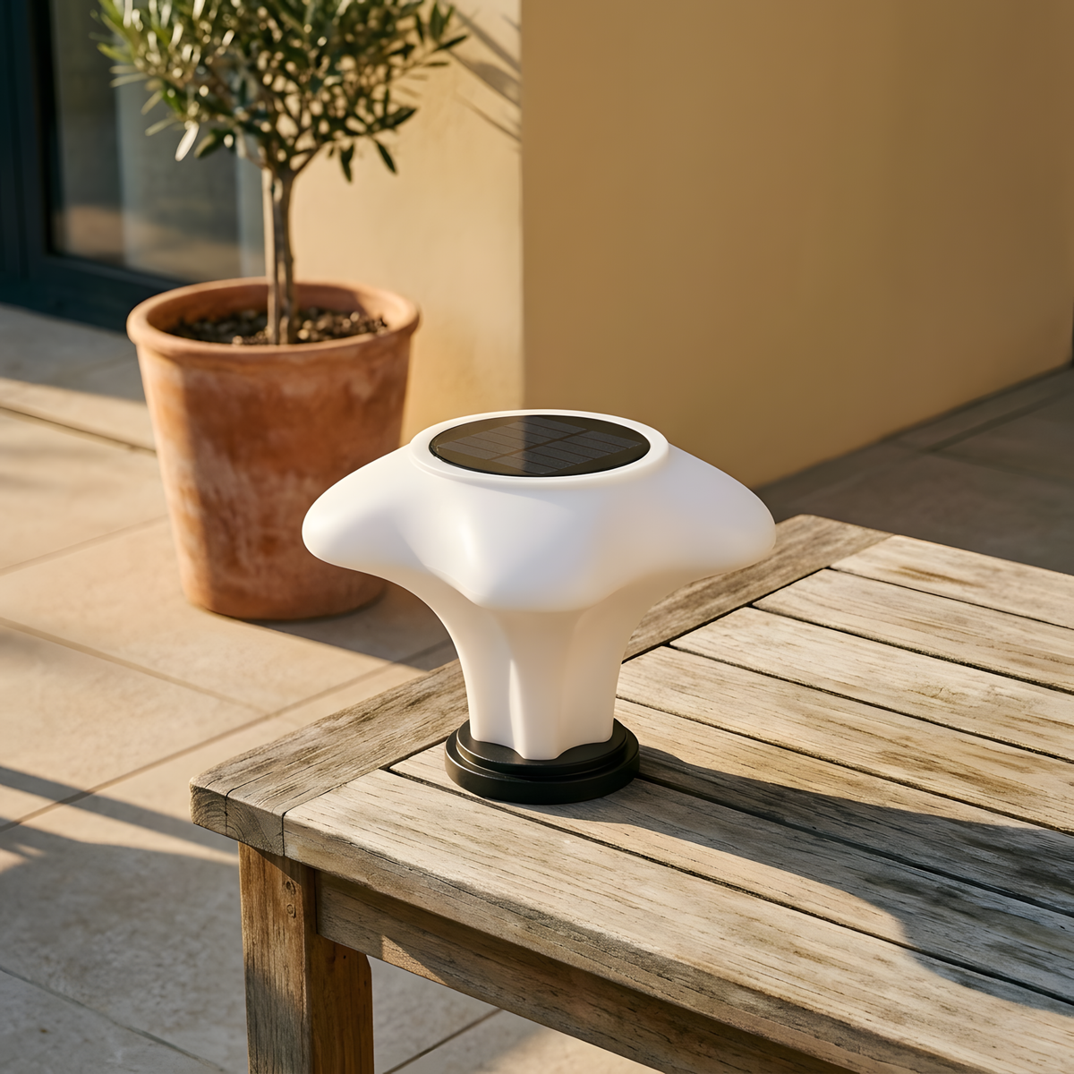 Rilomio lampe à poser extérieure détail de lumière