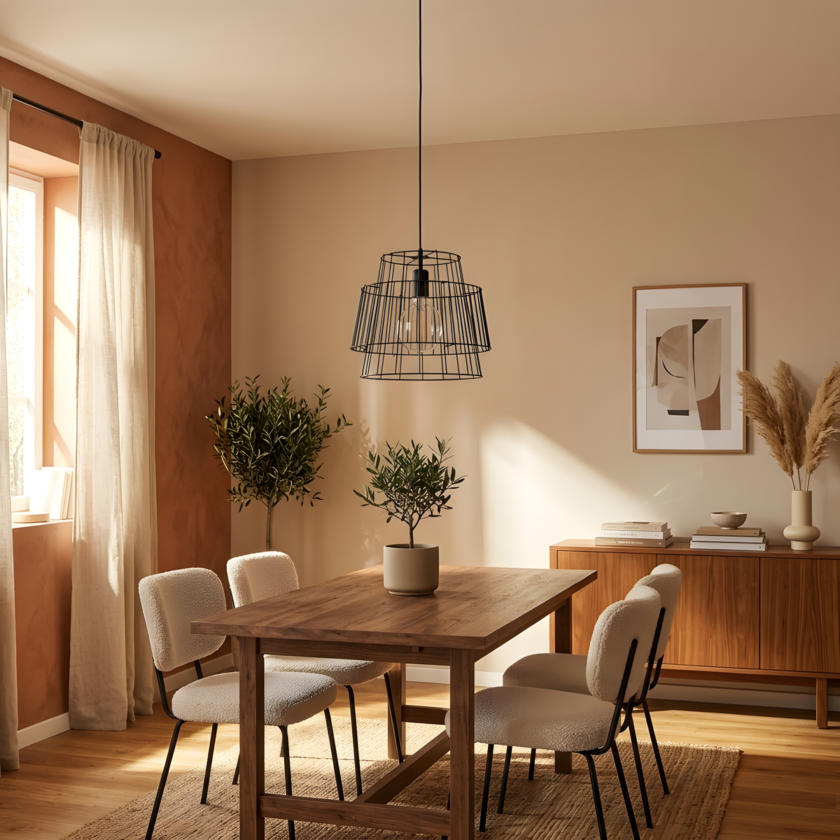Rimava suspension acier noir, cuisine