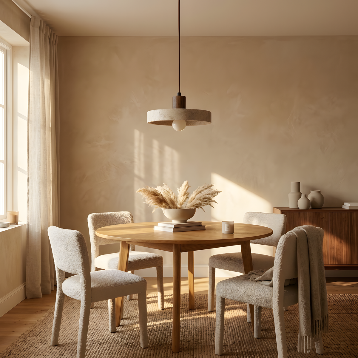 Rustia suspension compacte bois, lumière du jour
