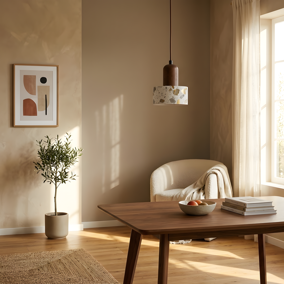 Scandera suspension effet terrazzo, cuisine