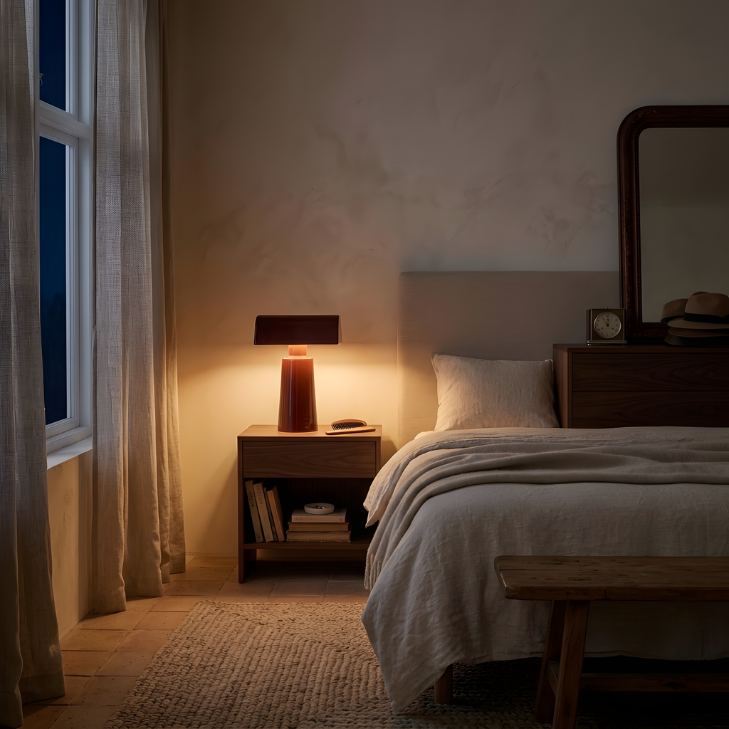 Selesta lampe à poser ambiance du soir