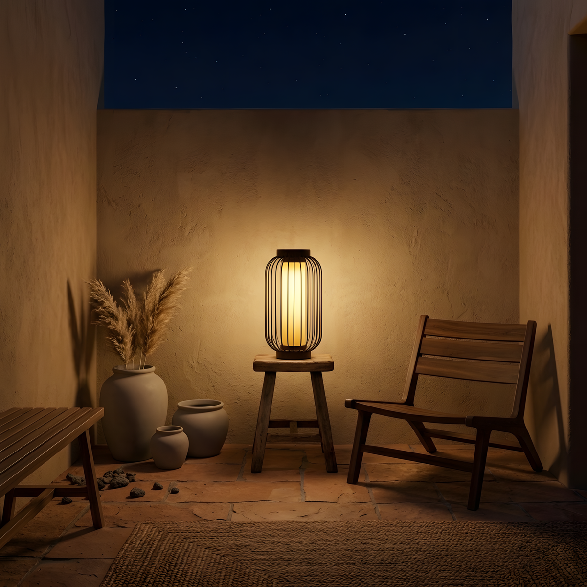 Silaene lampe à poser extérieure vue d'ensemble