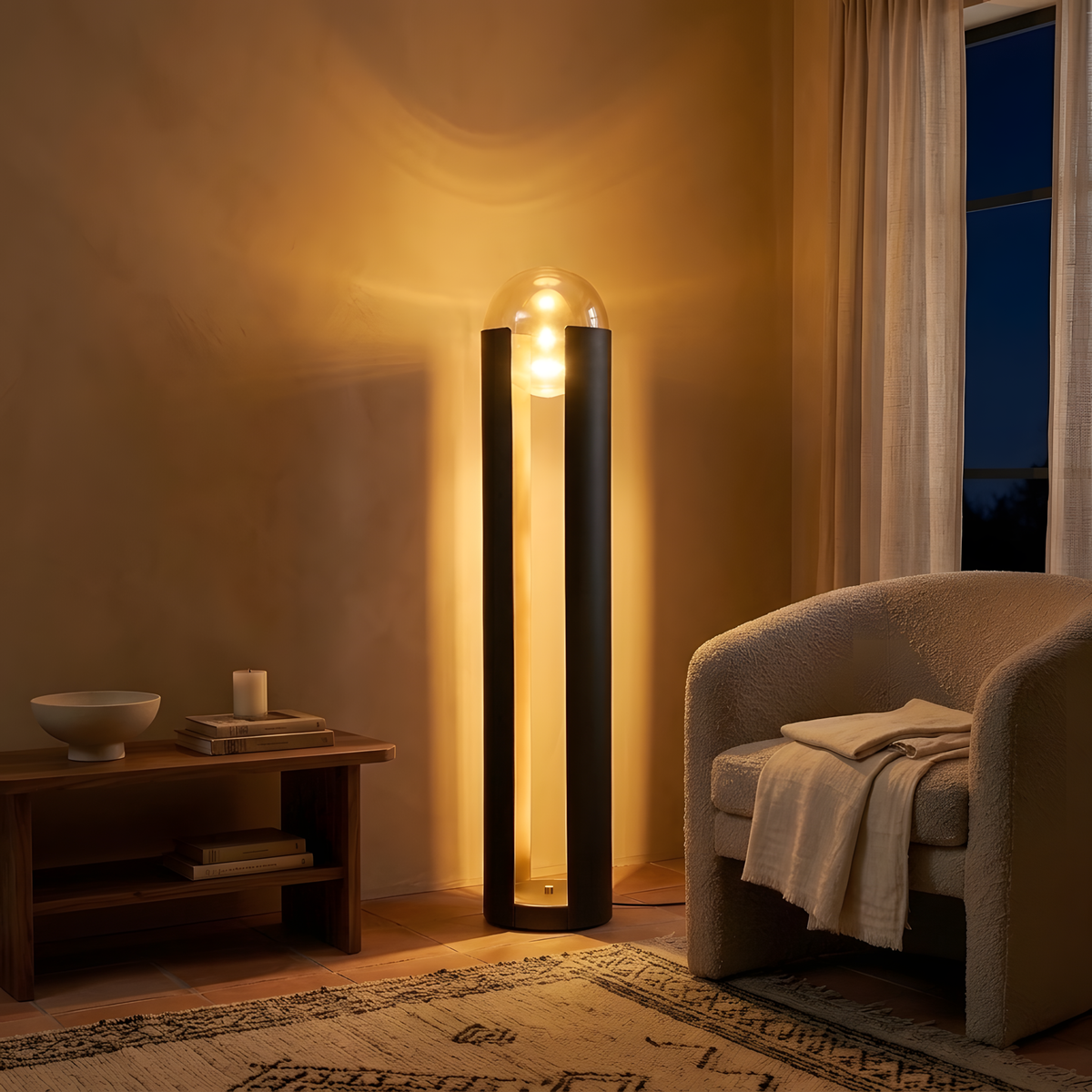 Silionda lampadaire ambiance du soir
