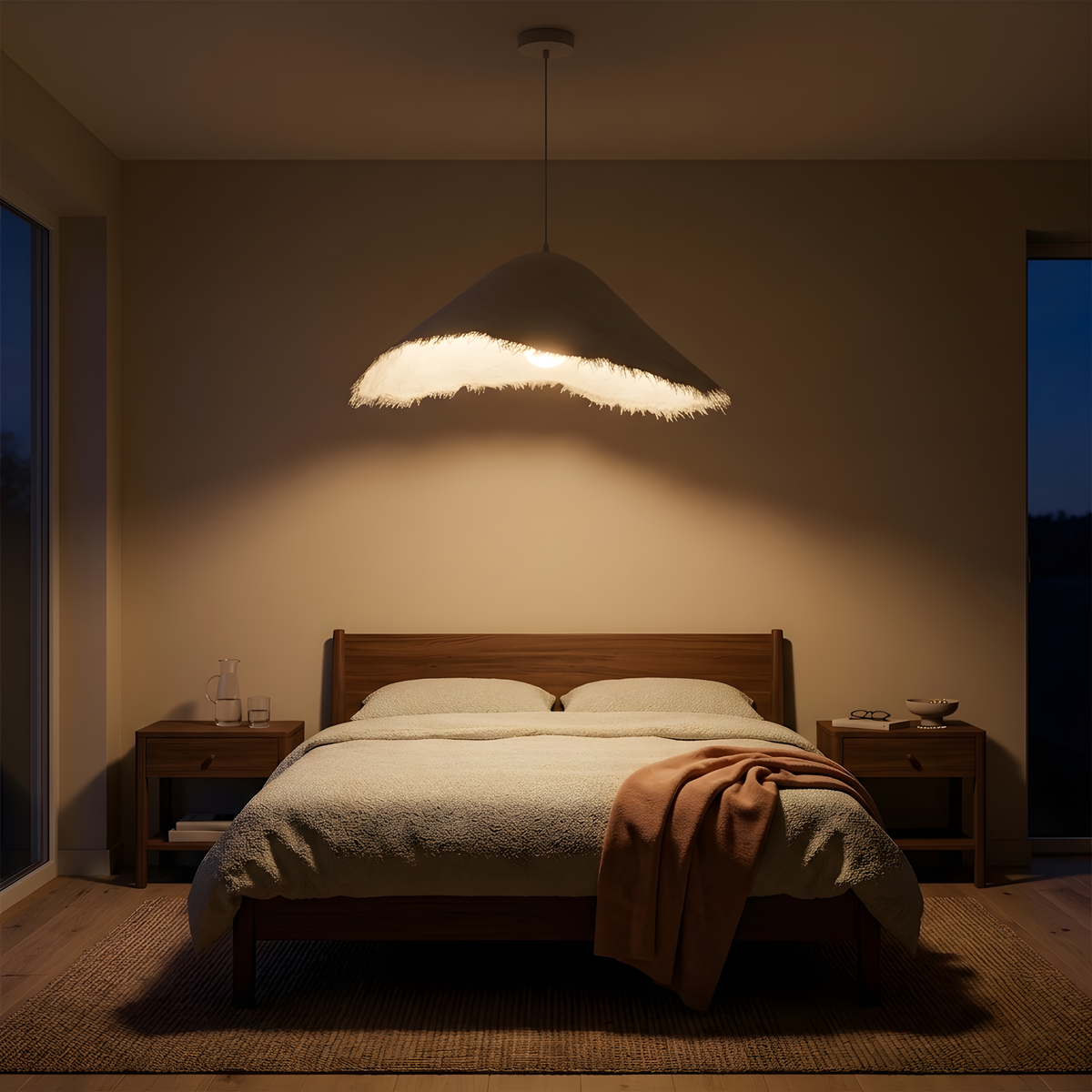 Sirella suspension nordique blanche, salon