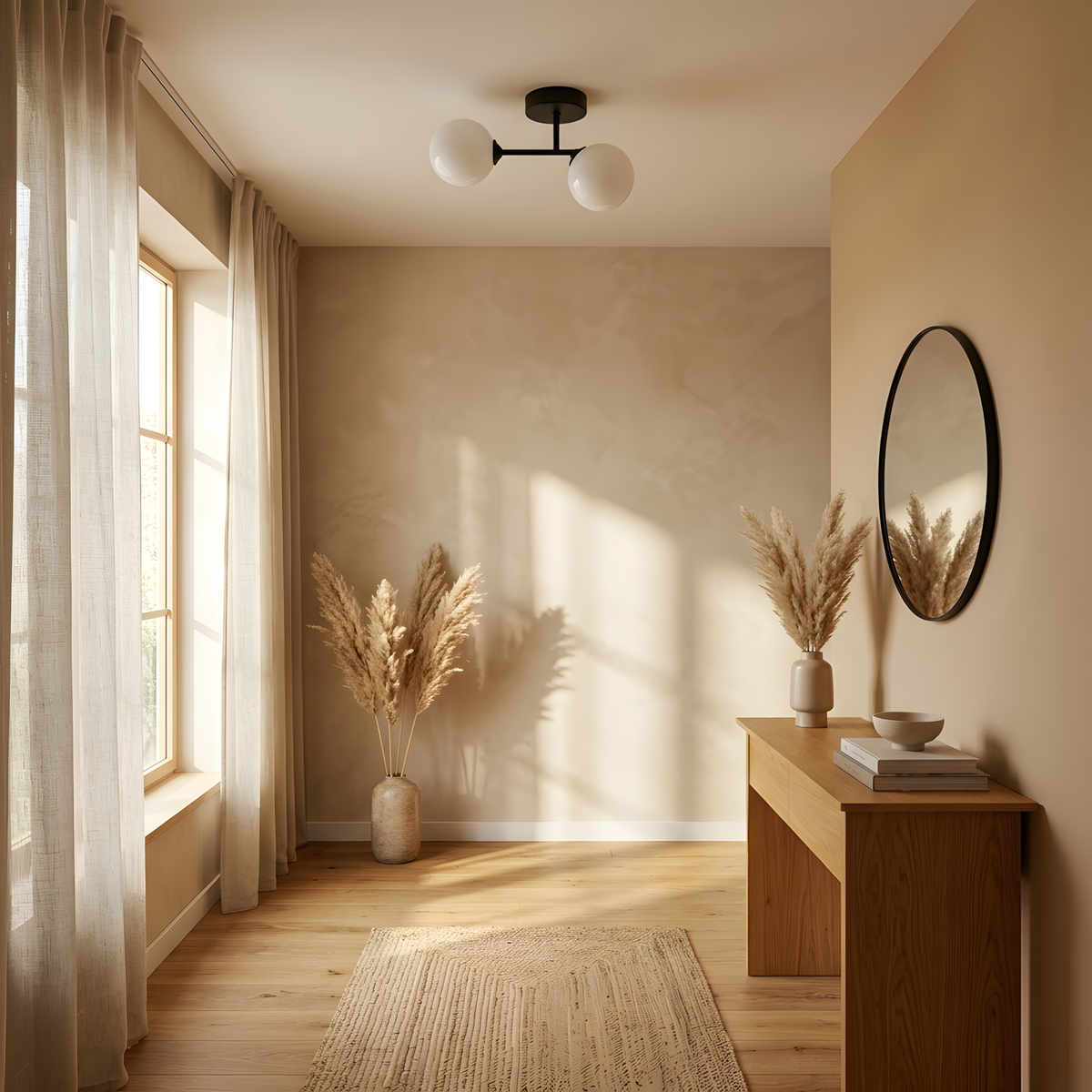 Skandia plafonnier compact, vue détail