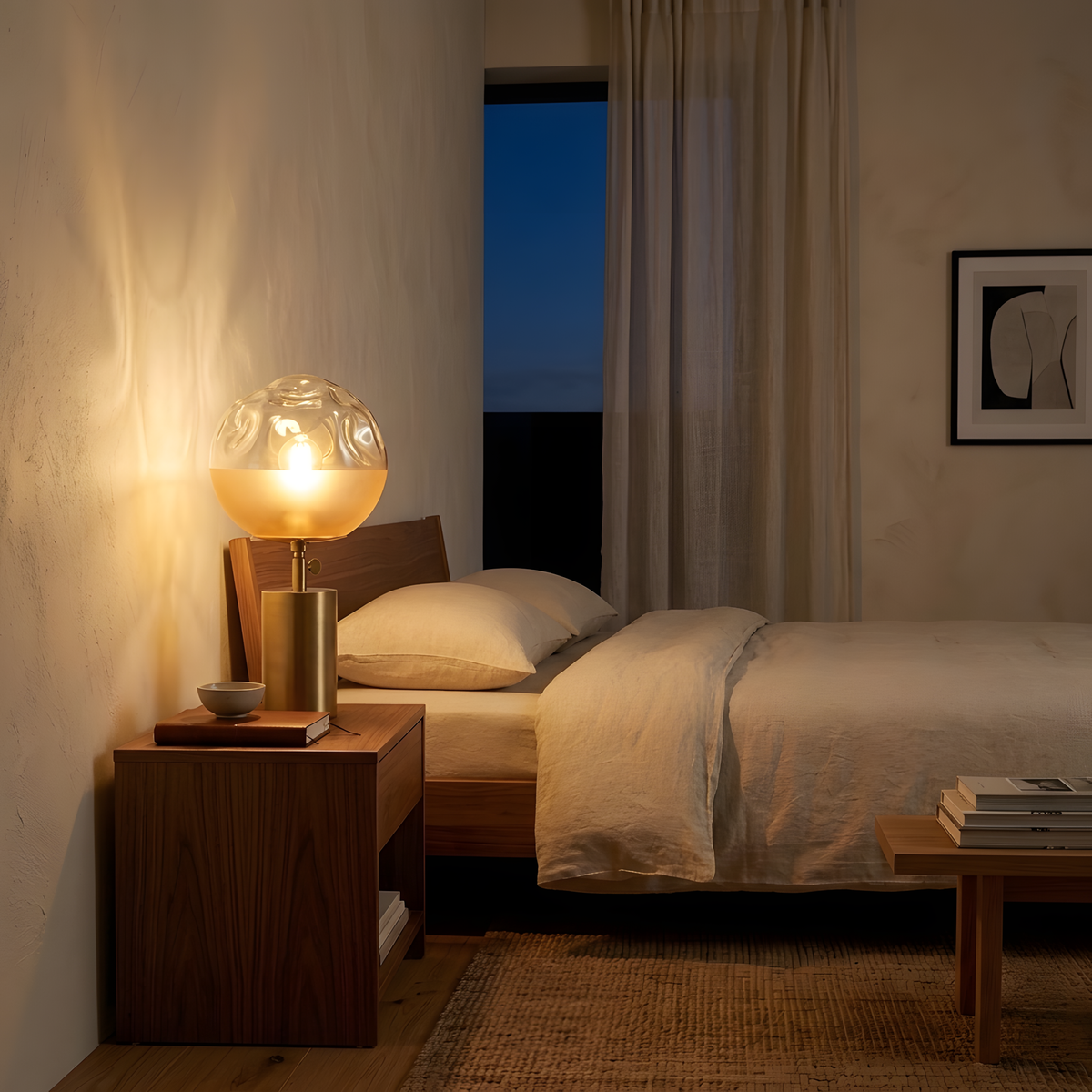 Solario lampe à poser ambiance du soir
