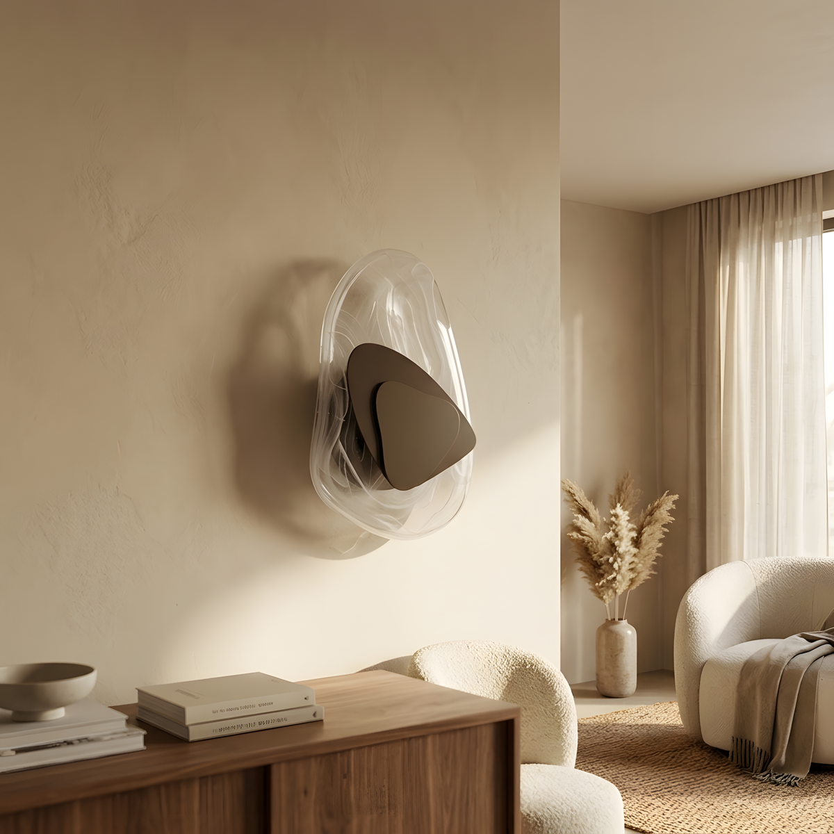 Solena applique murale détail de lumière
