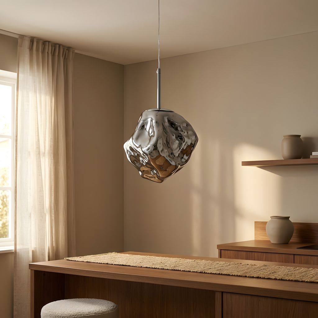 Sonella suspension verre et métal, salon