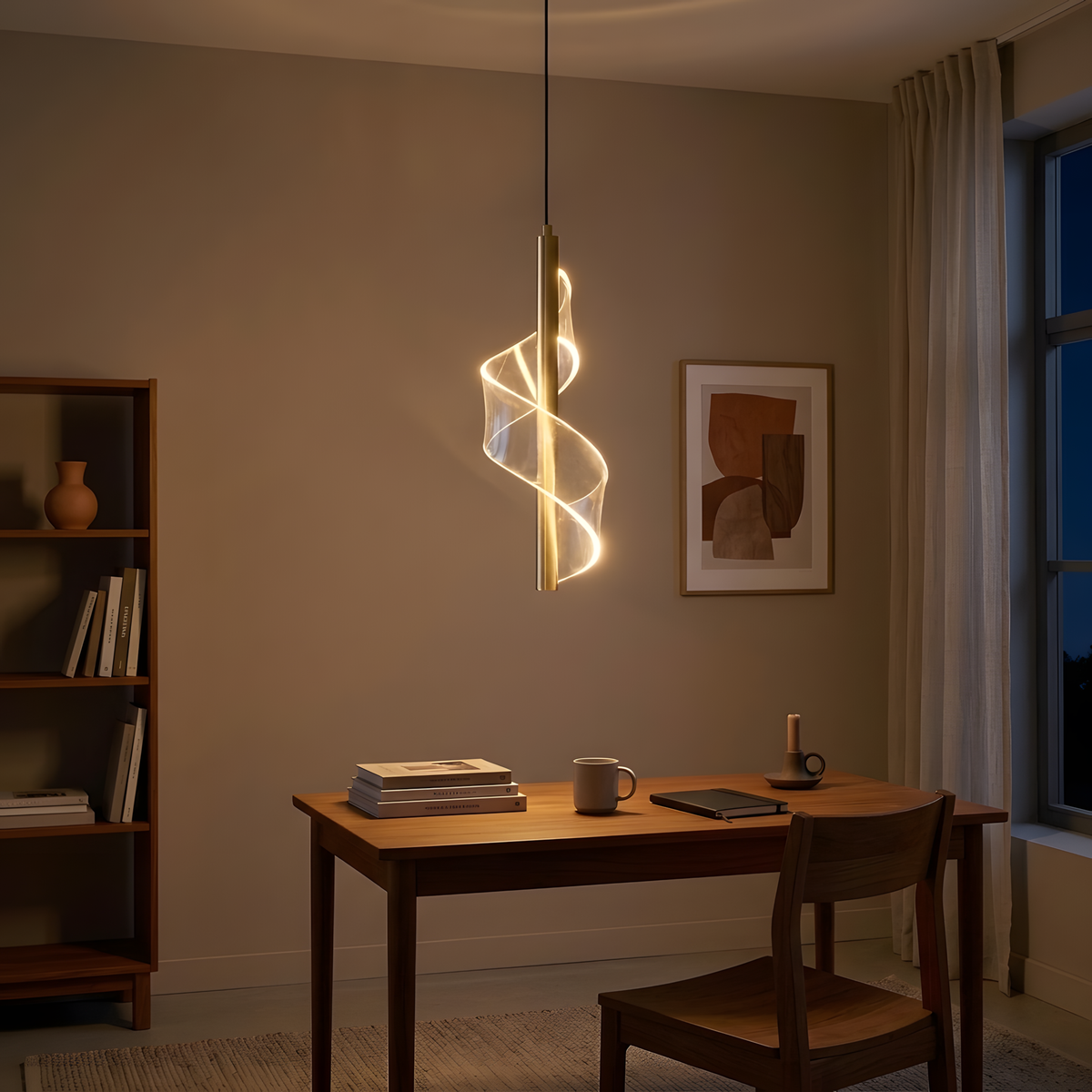 Spirea suspension, ambiance salon