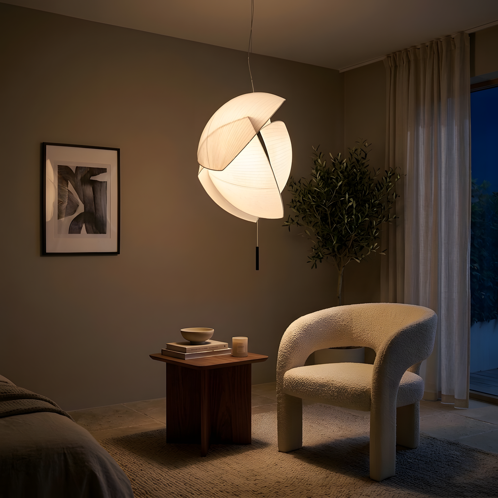 Sylveon suspension tissu blanc LED, salle à manger