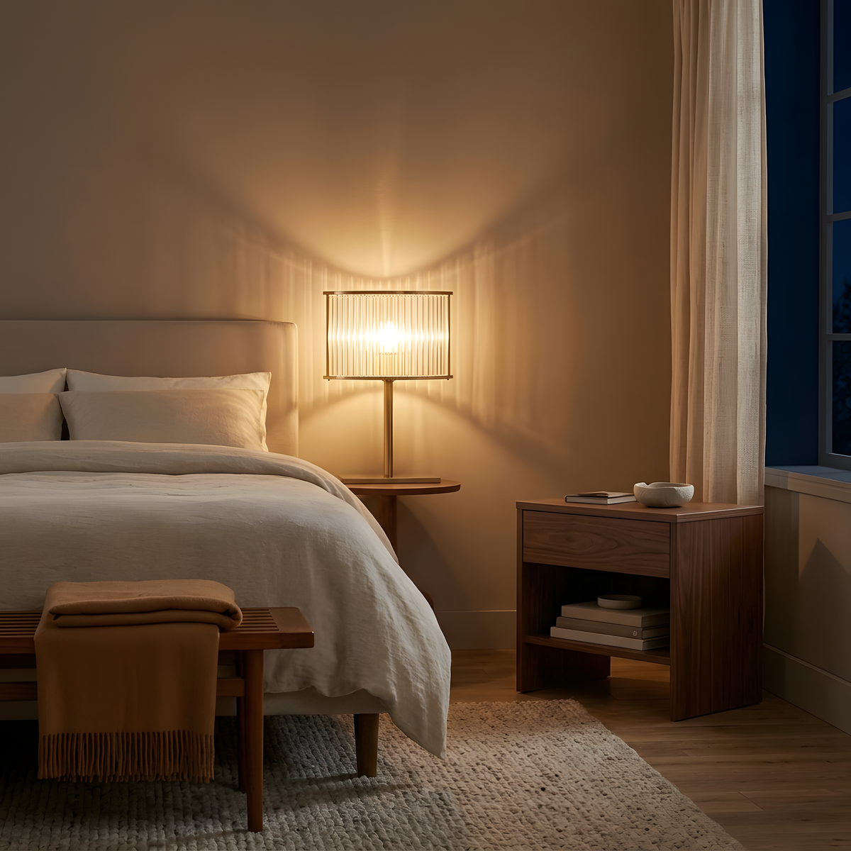 Talurda lampe à poser ambiance du soir