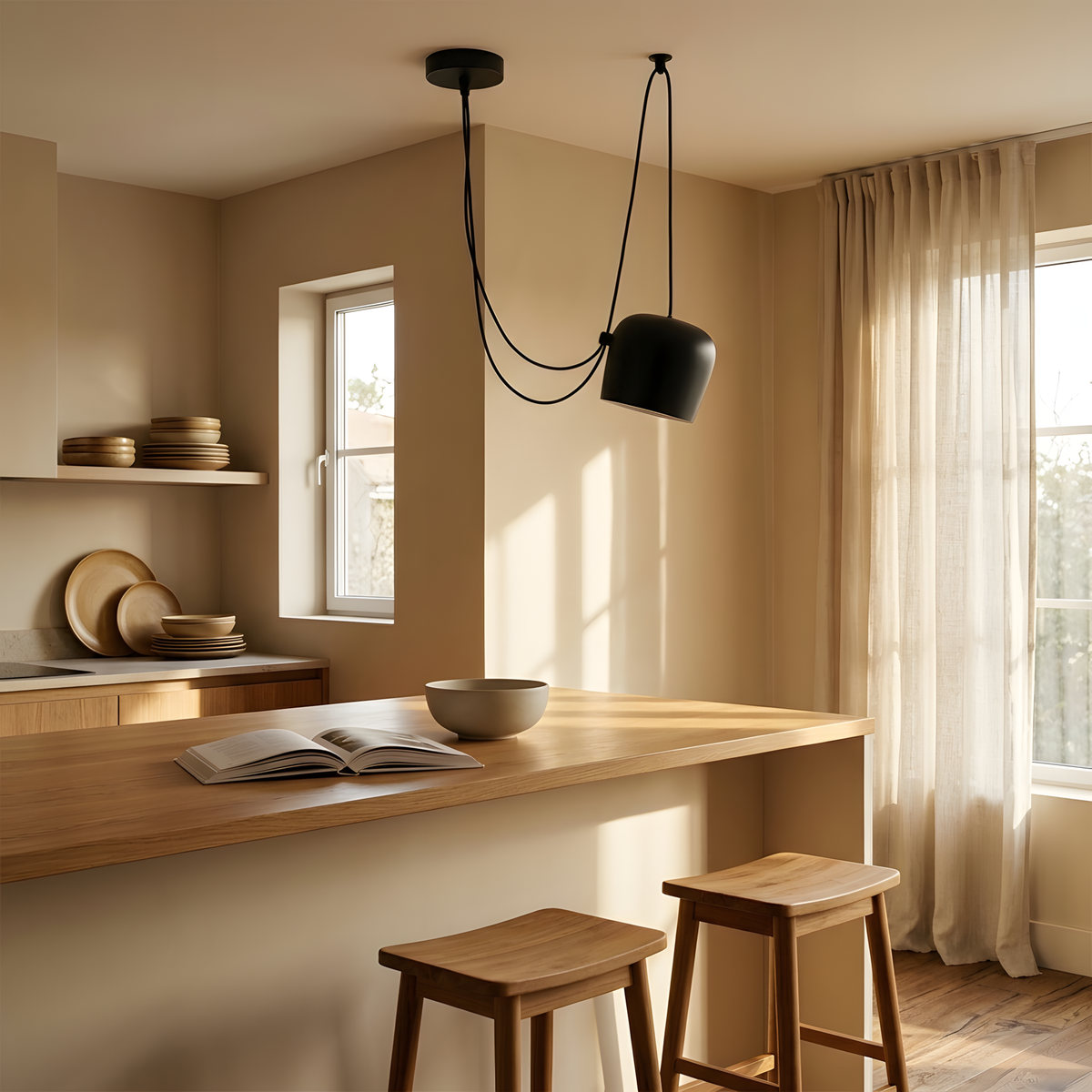 Talvea suspension industrielle, cuisine