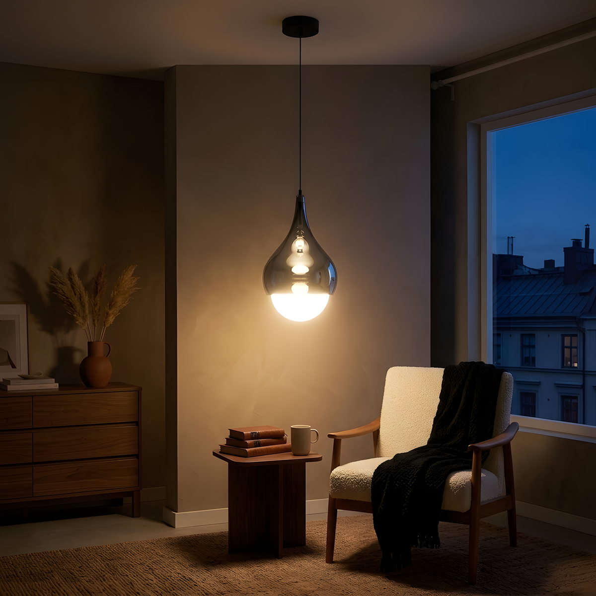 Terrazza suspension halo géométrique doré, salon