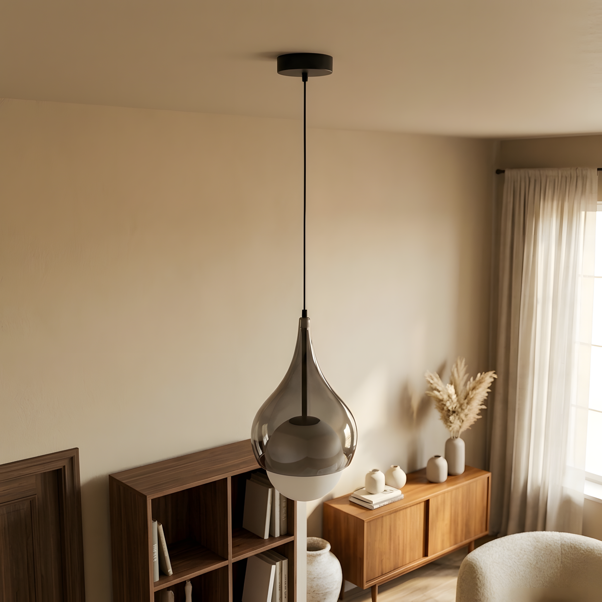 Terrazza suspension halo géométrique doré, chambre
