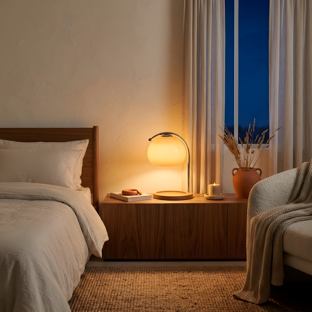 Toraemio lampe à poser ambiance du soir