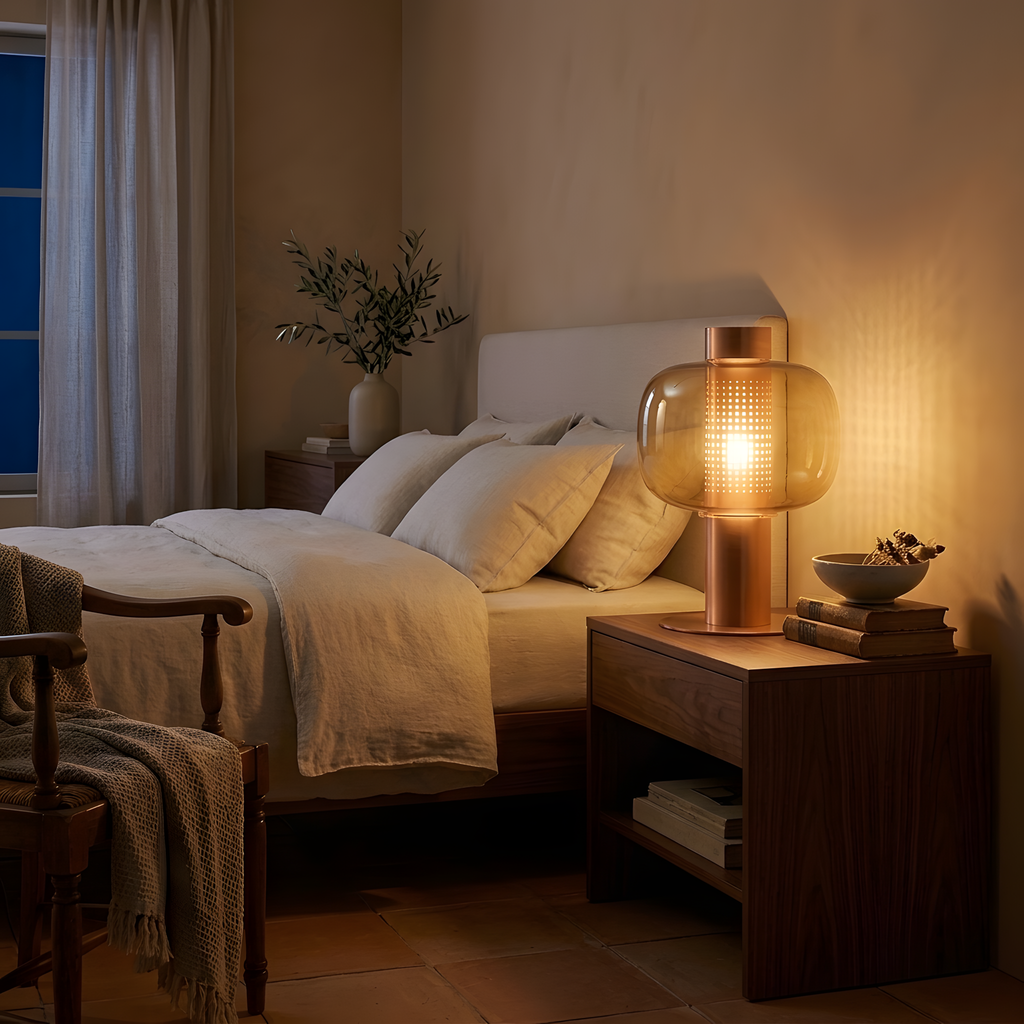 Toruvia lampe à poser ambiance du soir