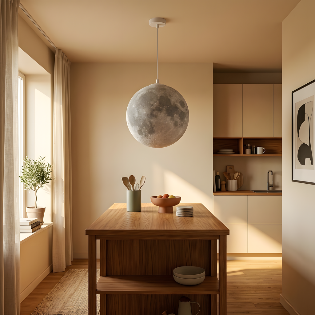 Trentala suspension LED blanche, lumière du soir