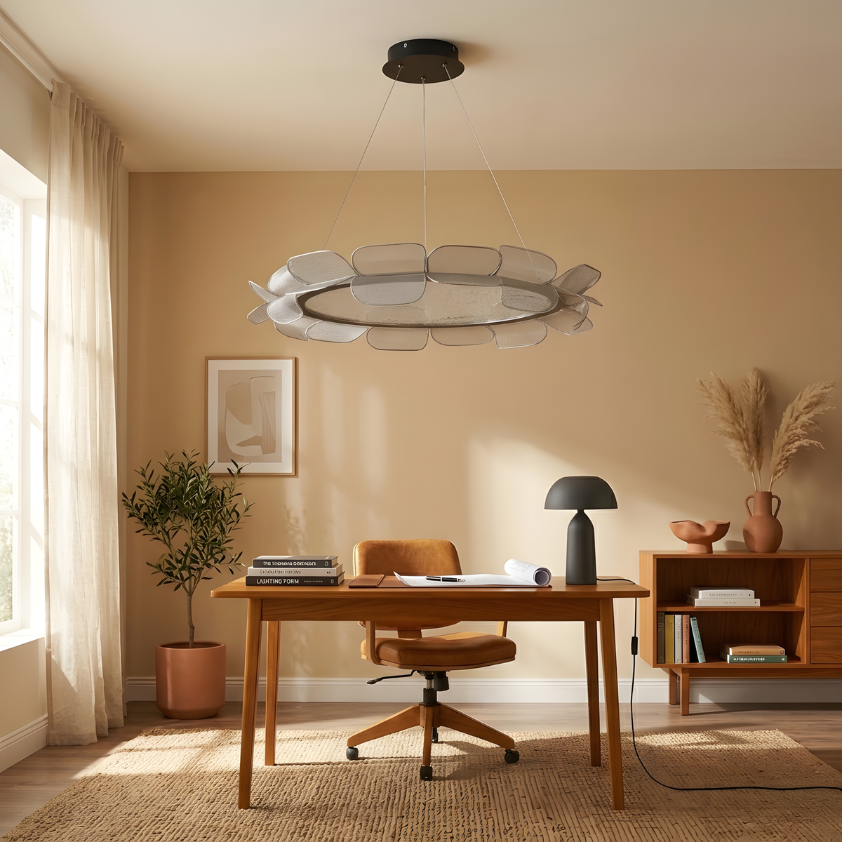 Trevana suspension pétales, lumière du soir