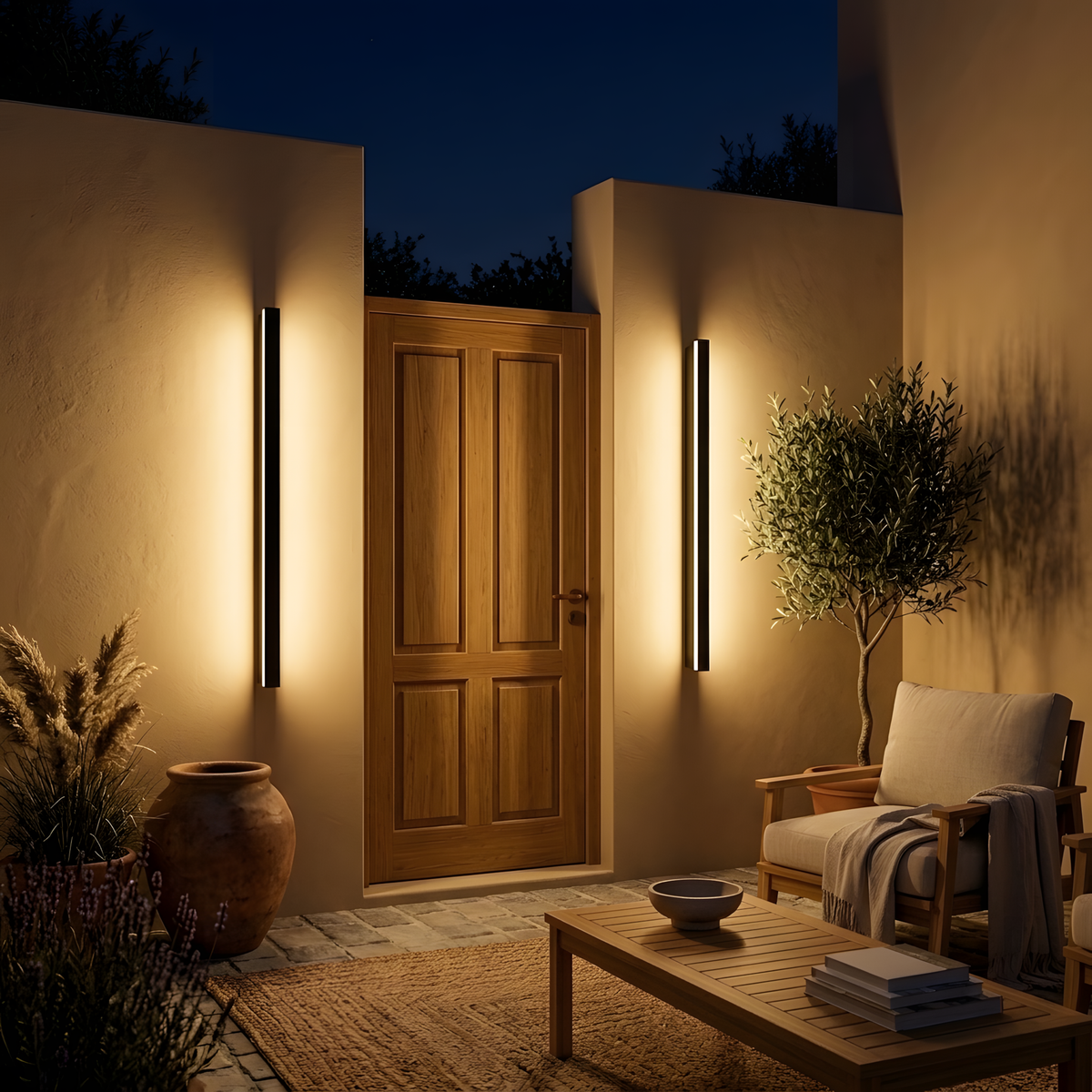Treverio applique murale jardin au crépuscule