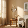 Vantea suspension ondulée dorée, chambre